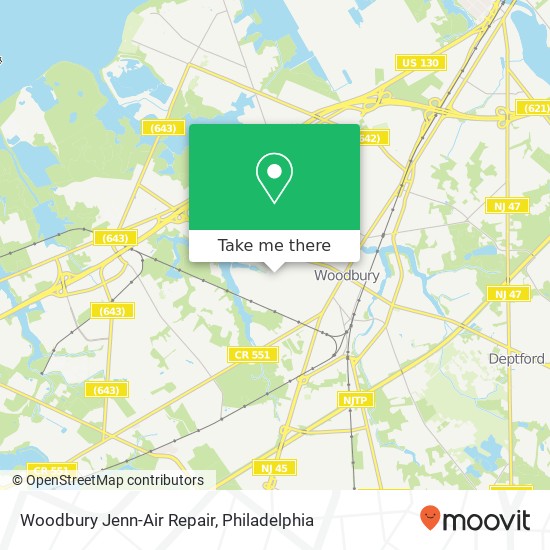 Mapa de Woodbury Jenn-Air Repair