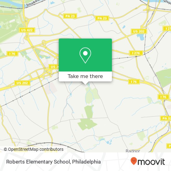 Mapa de Roberts Elementary School