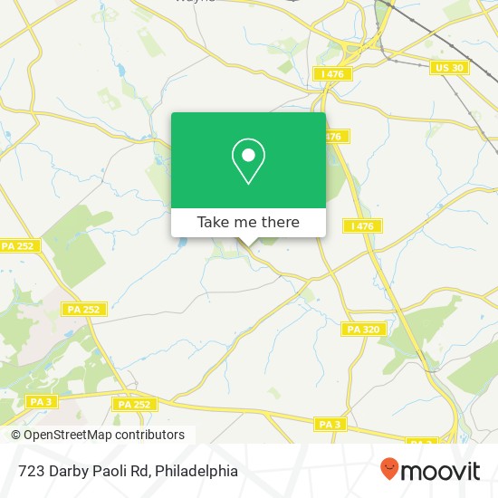 723 Darby Paoli Rd map