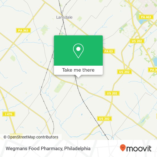 Mapa de Wegmans Food Pharmacy