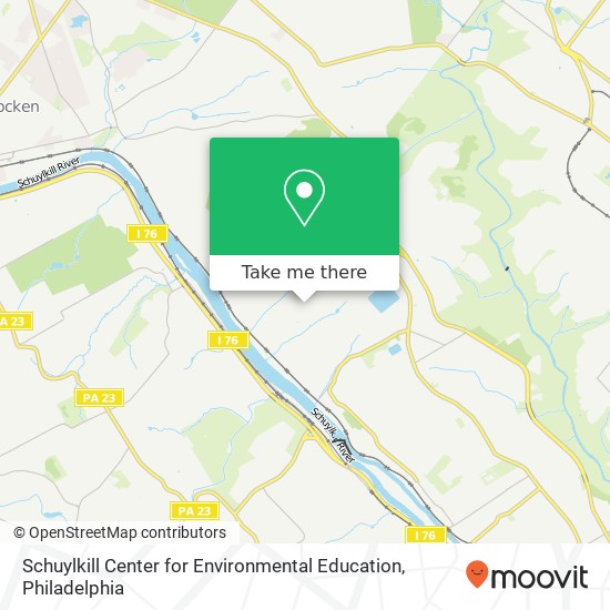 Mapa de Schuylkill Center for Environmental Education