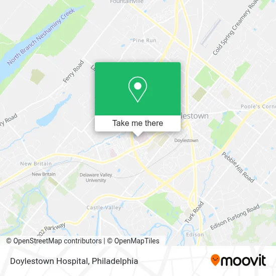 Doylestown Hospital map