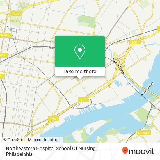 Northeastern Hospital School Of Nursing map