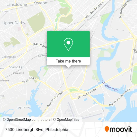 7500 Lindbergh Blvd map