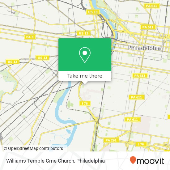 Williams Temple Cme Church map