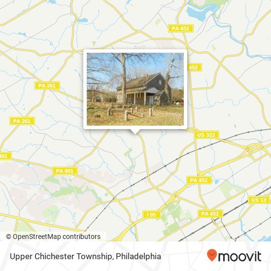 Mapa de Upper Chichester Township