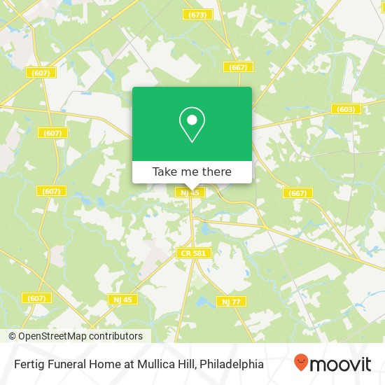 Fertig Funeral Home at Mullica Hill map