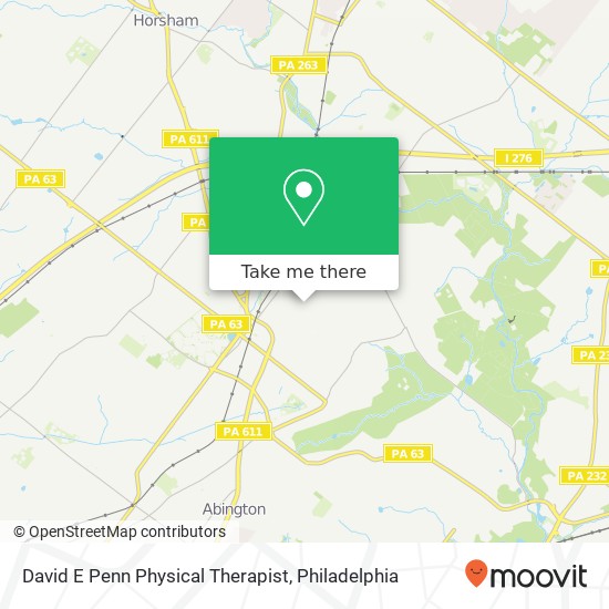 Mapa de David E Penn Physical Therapist