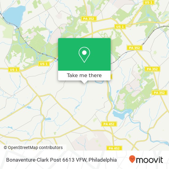 Mapa de Bonaventure-Clark Post 6613 VFW