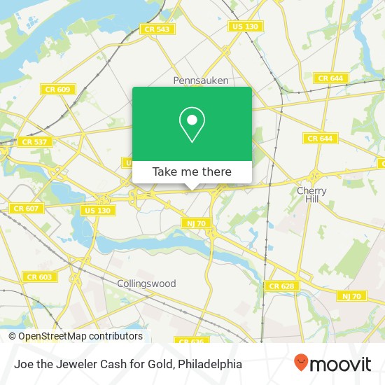 Mapa de Joe the Jeweler Cash for Gold