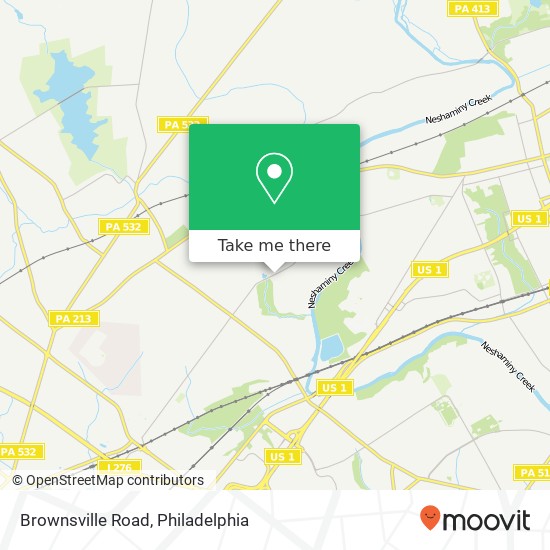 Mapa de Brownsville Road