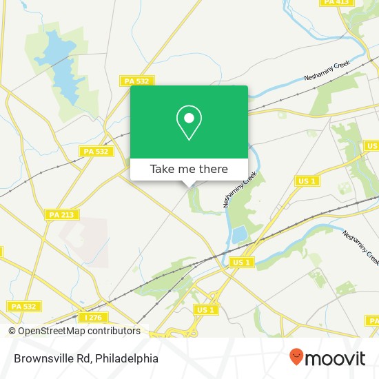 Brownsville Rd map