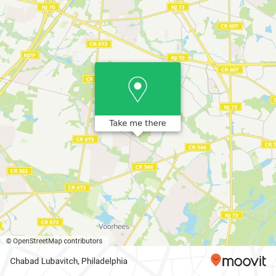 Mapa de Chabad Lubavitch