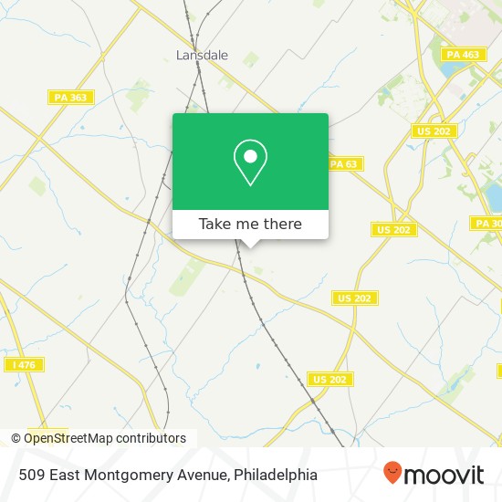 Mapa de 509 East Montgomery Avenue