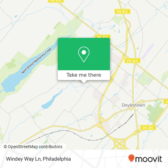 Mapa de Windey Way Ln