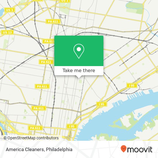 America Cleaners map