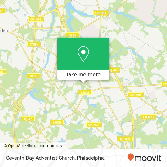Seventh-Day Adventist Church map