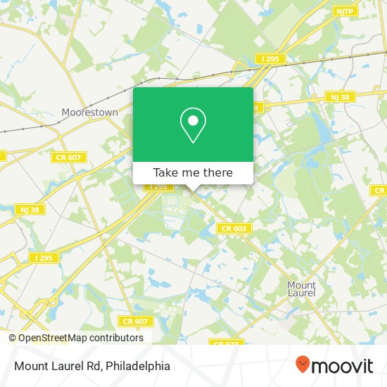 Mount Laurel Rd map