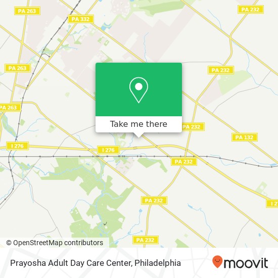 Mapa de Prayosha Adult Day Care Center