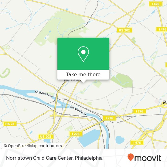 Norristown Child Care Center map
