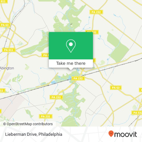 Lieberman Drive map