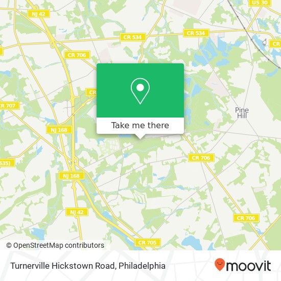 Mapa de Turnerville Hickstown Road