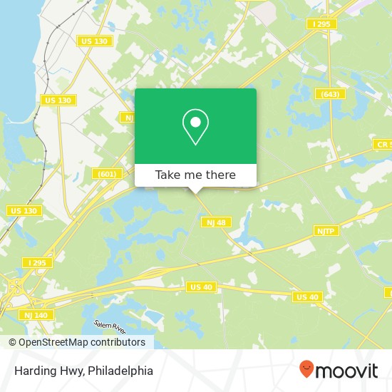 Mapa de Harding Hwy