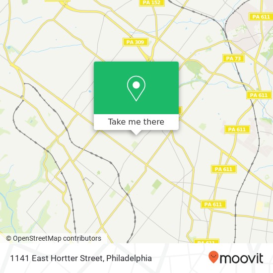 1141 East Hortter Street map
