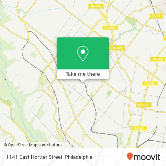 1141 East Hortter Street map