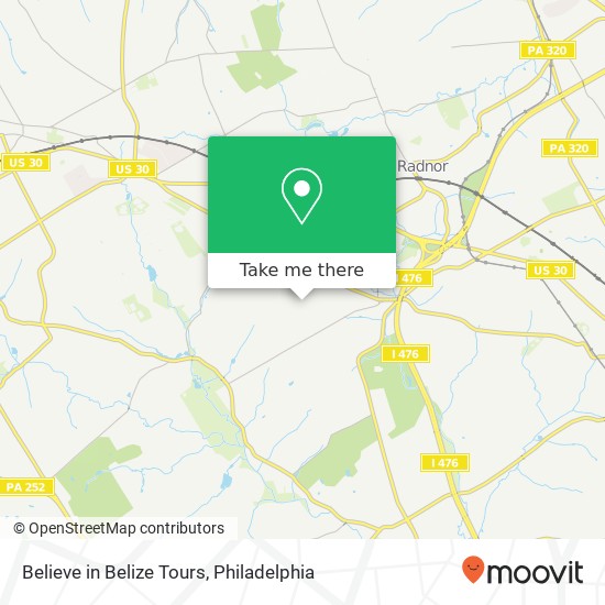 Mapa de Believe in Belize Tours