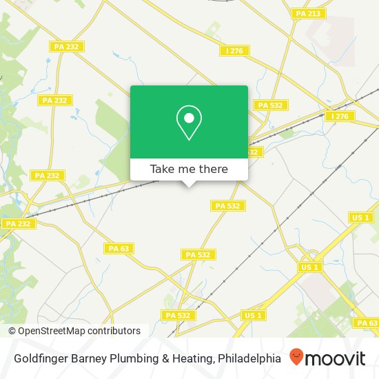 Mapa de Goldfinger Barney Plumbing & Heating