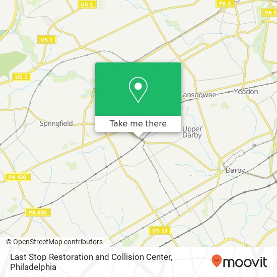 Mapa de Last Stop Restoration and Collision Center