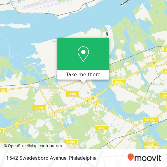 Mapa de 1542 Swedesboro Avenue