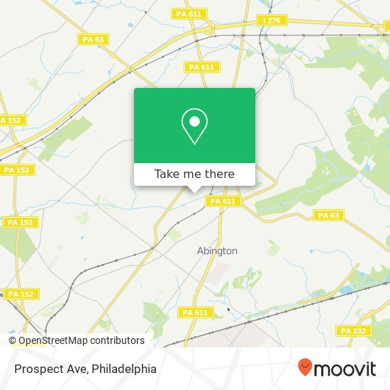 Prospect Ave map