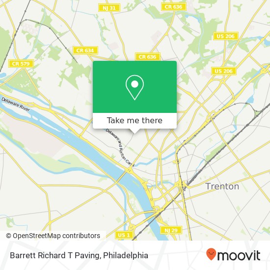 Mapa de Barrett Richard T Paving
