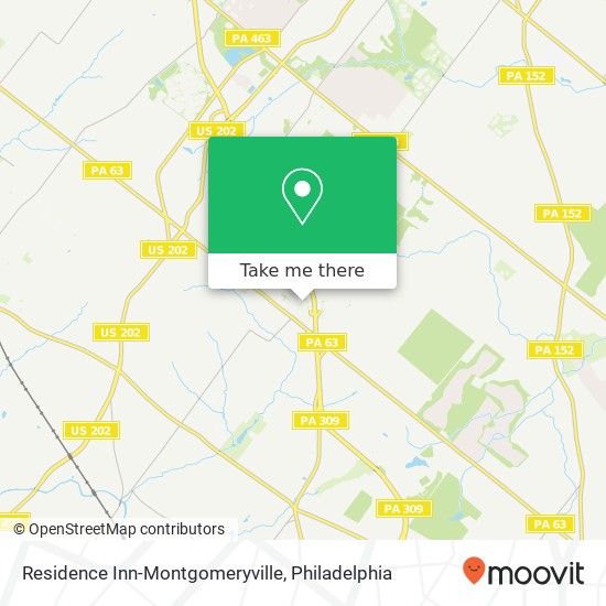 Mapa de Residence Inn-Montgomeryville