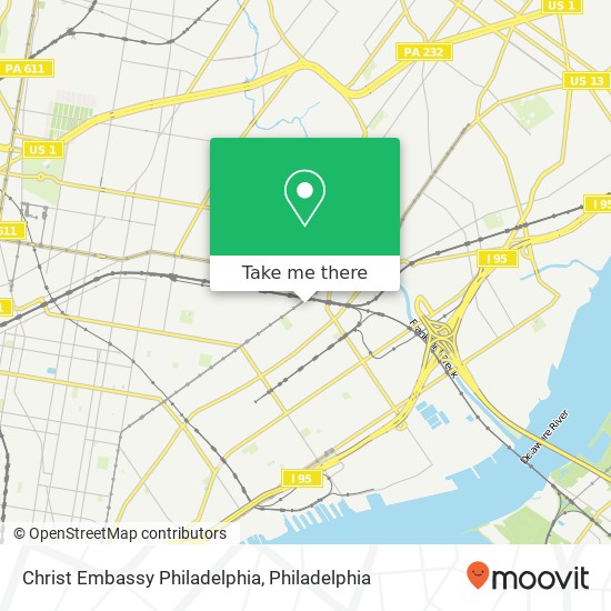 Christ Embassy Philadelphia map