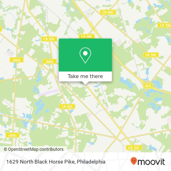 1629 North Black Horse Pike map
