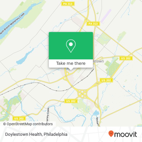 Doylestown Health map