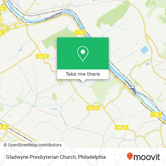 Mapa de Gladwyne Presbyterian Church