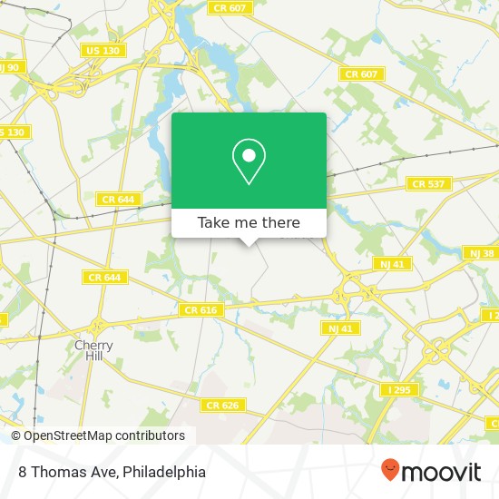 Mapa de 8 Thomas Ave
