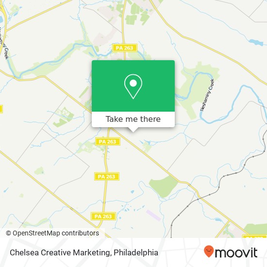 Chelsea Creative Marketing map