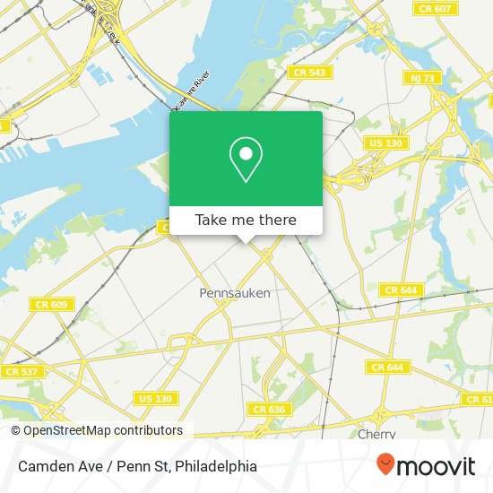 Camden Ave / Penn St map