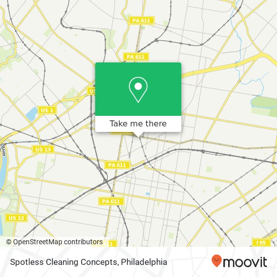 Mapa de Spotless Cleaning Concepts