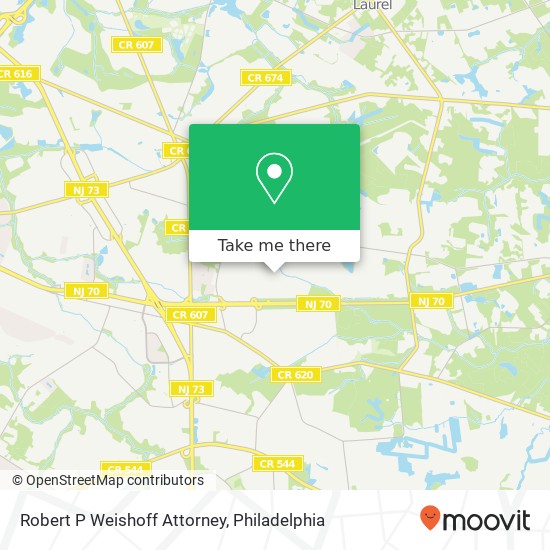 Mapa de Robert P Weishoff Attorney