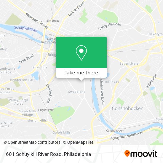 601 Schuylkill River Road map