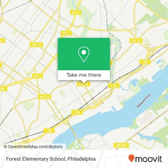 Mapa de Forest Elementary School