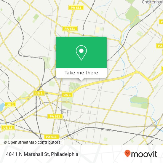 4841 N Marshall St map