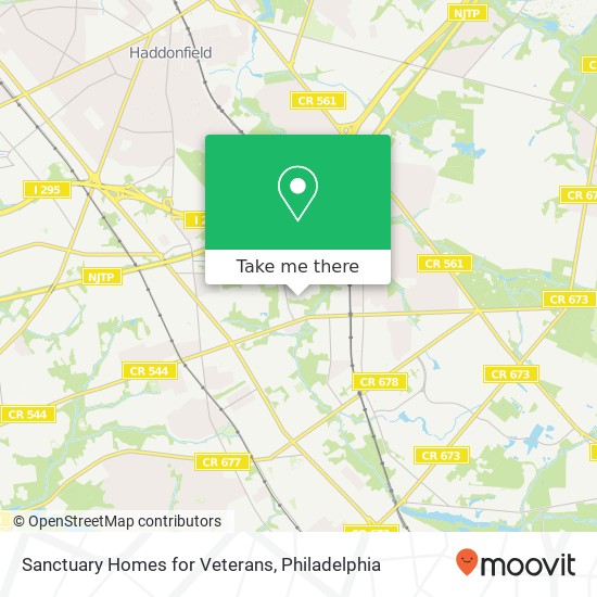 Sanctuary Homes for Veterans map