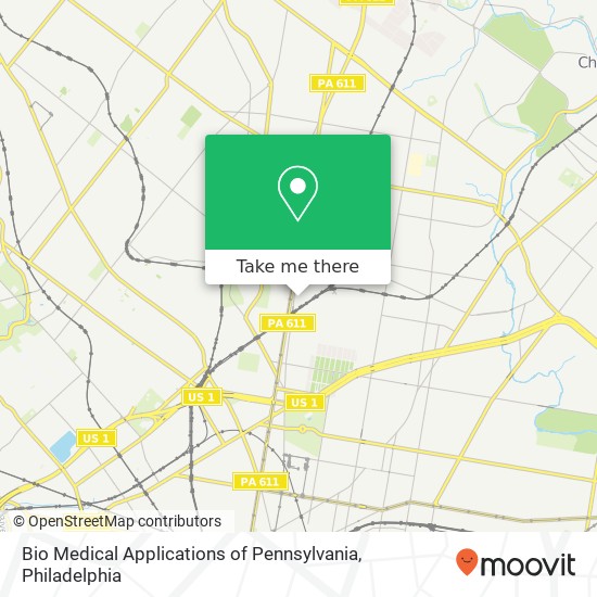 Bio Medical Applications of Pennsylvania map